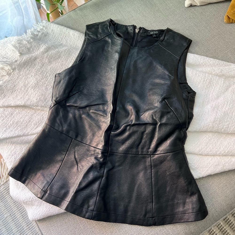 Vegan Leather top
